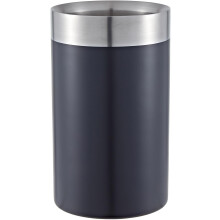 (Black Finish) Buckingham Wine Bottle Cooler Double Wall Champagne Chiller Stainless Steel Utensils
