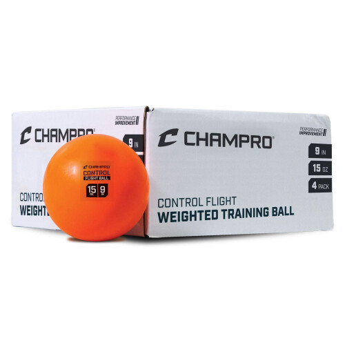 Champro Control Flight Ball, 15 oz, 4er Pack, Orange (CBB92)