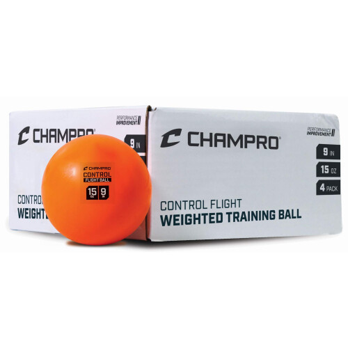 Champro Control Flight Ball, 15 oz, 4er Pack, Orange (CBB92) 1
