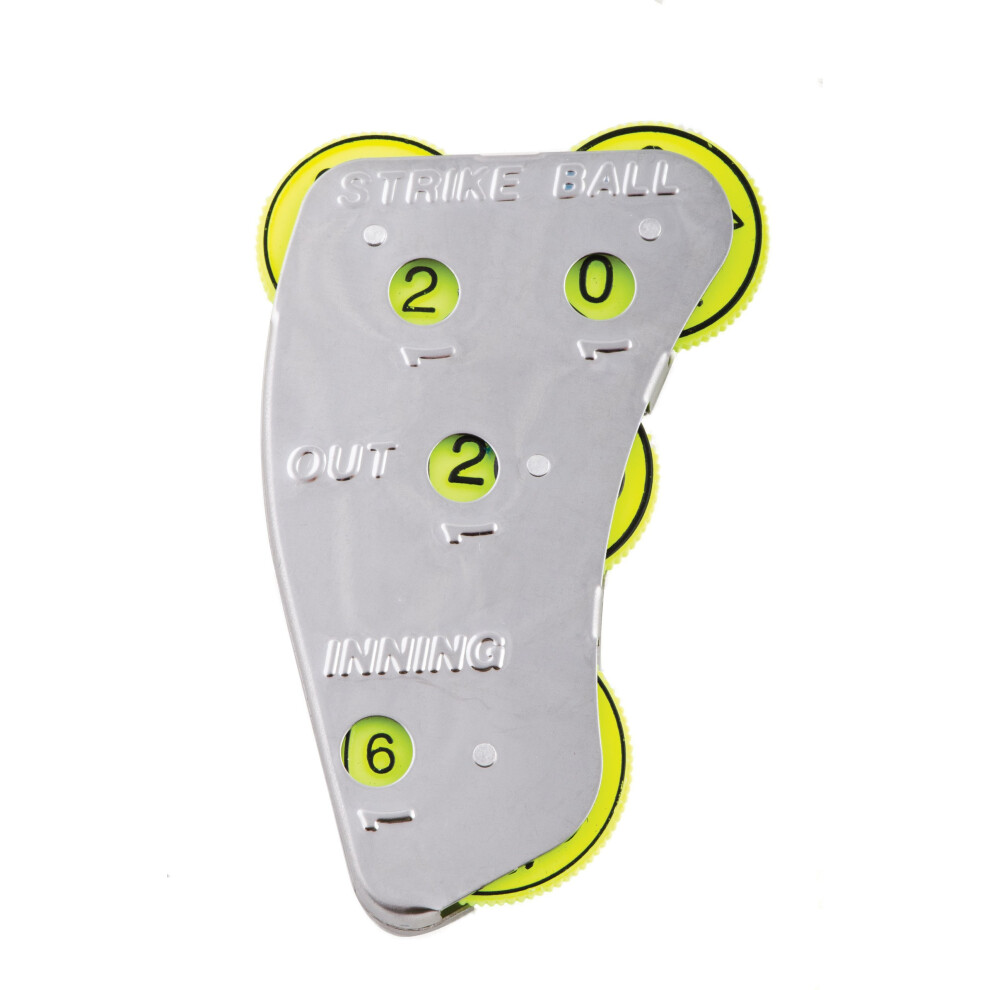 Champion Sports 4 Wheel Stainless Steel Umpire Indicator - Counts Strikes  Balls  Outs and Innings