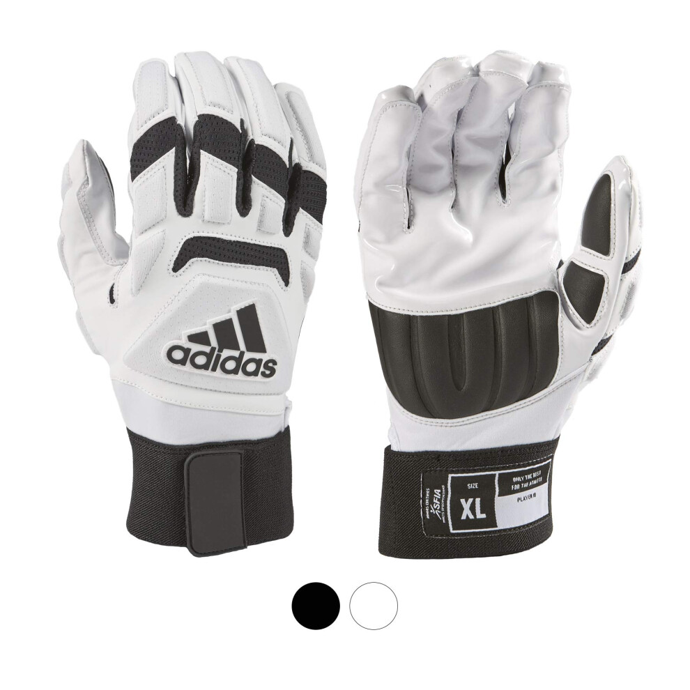 adidas Freak MAX 2.0 Padded Lineman Adult Football Gloves  White  4X-Large - Premium Football Gear