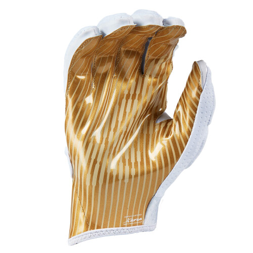 Adidas Adidas Freak 5.0 Ποδοσφαιρικά Γάντια Υποδοχής Ενηλίκων, Λευκό/Μεταλλικό Χρυσό, Μεσαίο 1