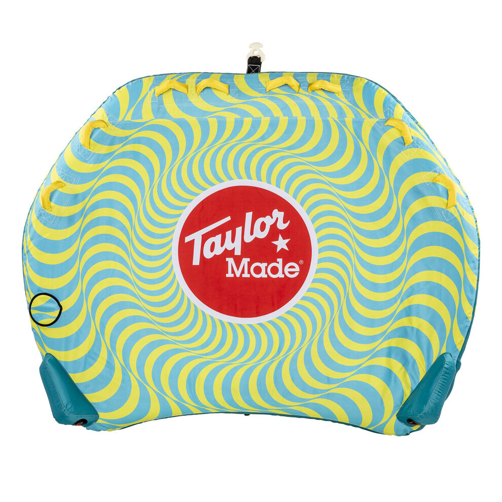 Taylor Made Chaos: 4-Person Towable Tube  Quick Connect & Boston Valve for Fast Inflation  Sturdy 820 Denier Nylon  PVC Bladder  16.5"" H x