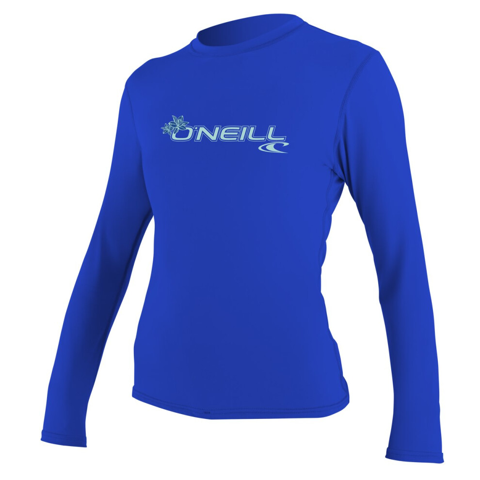 O'Neill Women's Basic Skins Upf 50+ Long Sleeve Sun Shirt  Tahitian Blue  Small