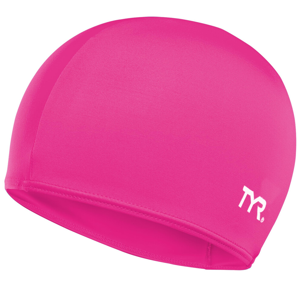 TYR Adult Lycra Fiber Swim Cap  Pink