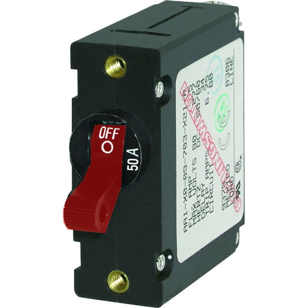 Blue Sea - 7229-Bss Circuit Breaker Aa1toggle 50A Red (10Ea) 632085072292