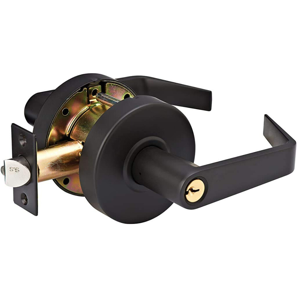 Master Lock SLCHCR10B Heavy Duty Lever Style  Grade 2 Commercial Classroom Door Lock with Bump Stop  Oil Rubbed Bronze Finish