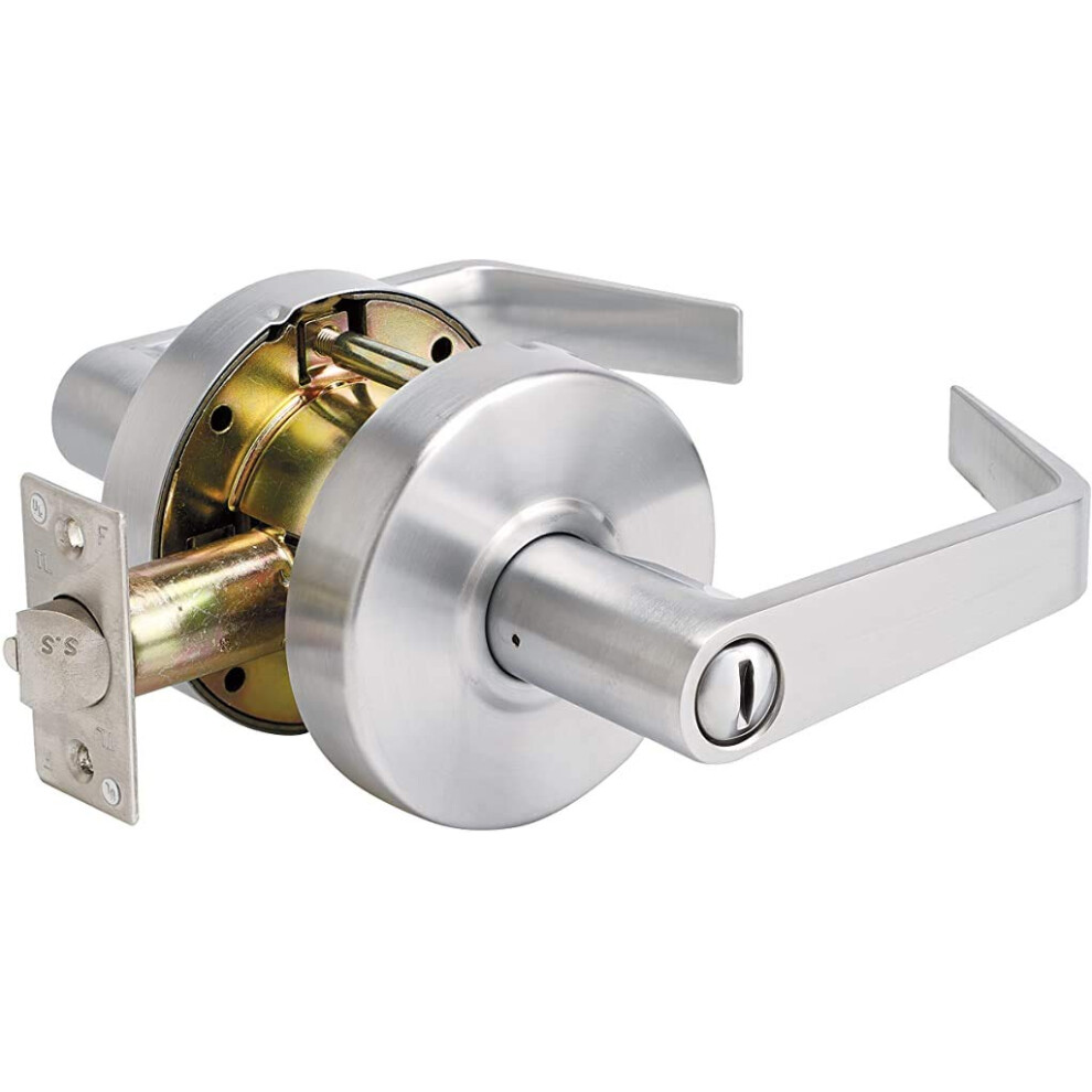 Master Lock Privacy Door Lock  Commercial Lever Style Handle  Brushed Chrome  SLCHPV26D