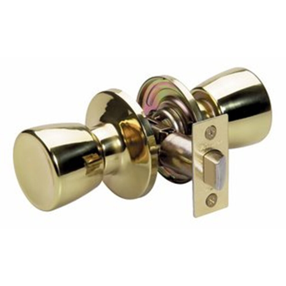 Master Lock TUO0403 Tulip Passage Door Knob  Polished Brass  1 Count (Pack of 1)