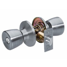 Master Lock TUO0115 Tulip Trknauf mit Schloss, satiniertes Nickel