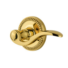 Grandeur 824407  Single Dummy  Lifetime Brass Newport Rosette Right Handed Knob with Bellagio Lever