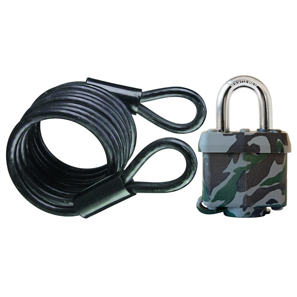 Master Lock 1317DSPT Cable Lock with Padlock  6-Foot