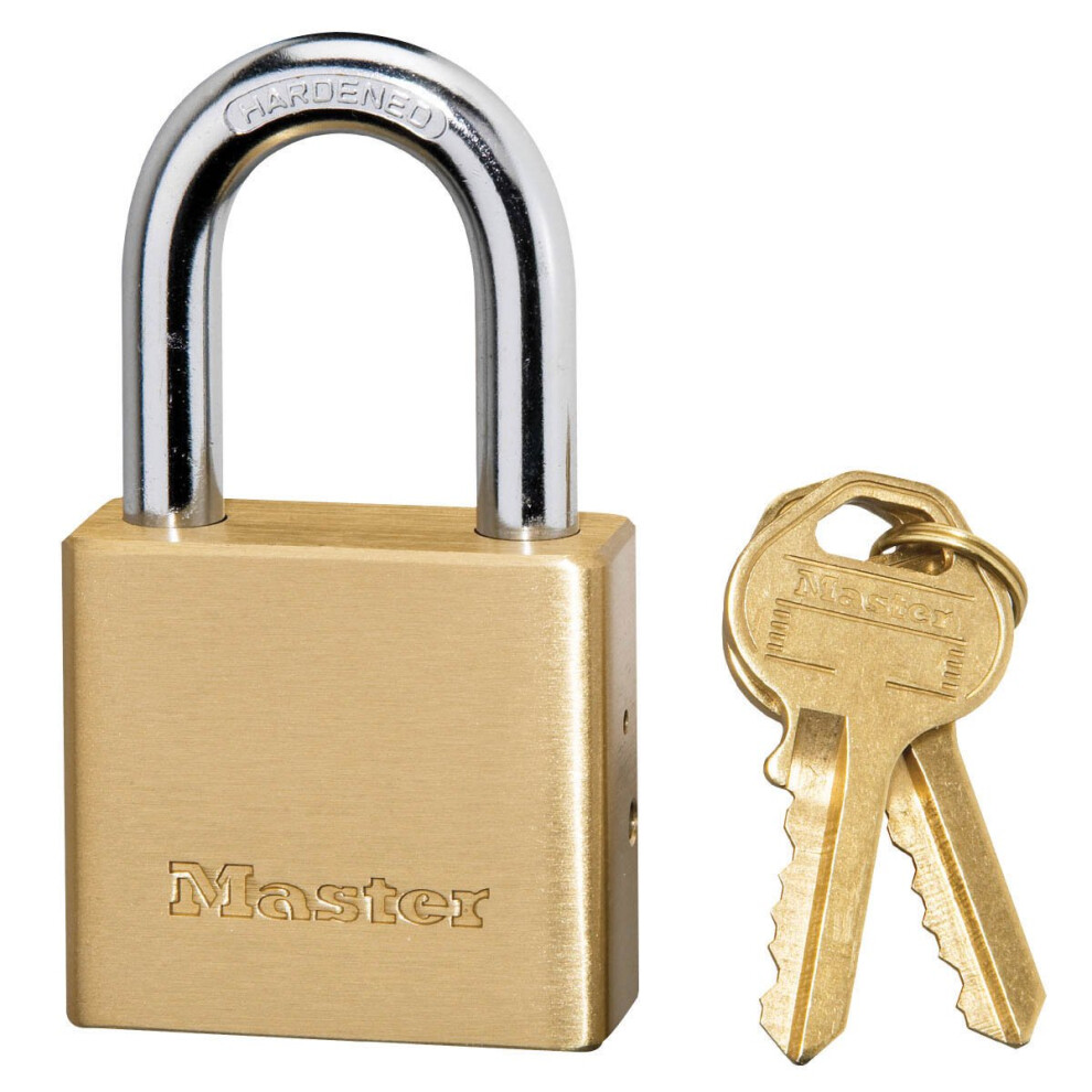 Master Lock 575DPF Padlock  1-1/2-inch Wide  Solid Brass