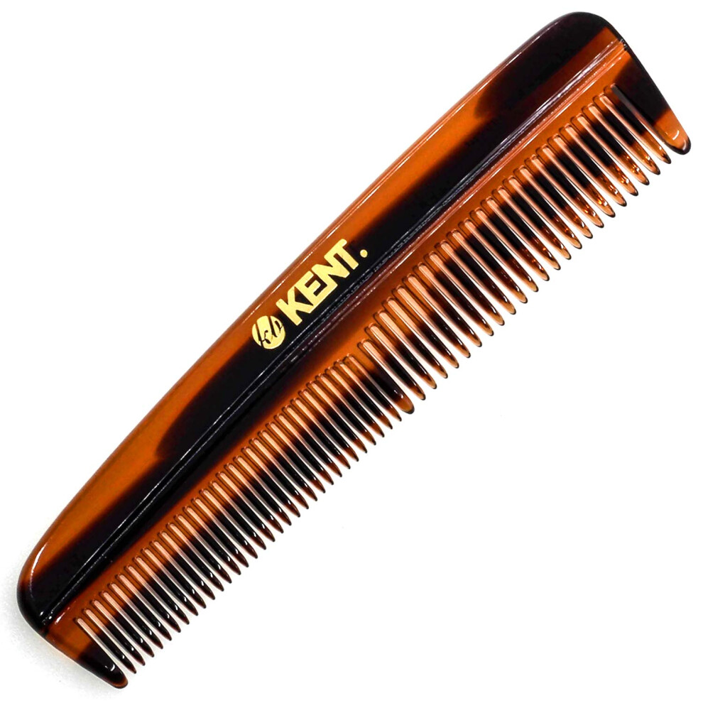 Kent R7T THE APSLEY Limited Edition Double Tooth Hair Pocket Comb  Small Fine/Wide Tooth Comb for Styling Hair  Beard and Mustache for Men