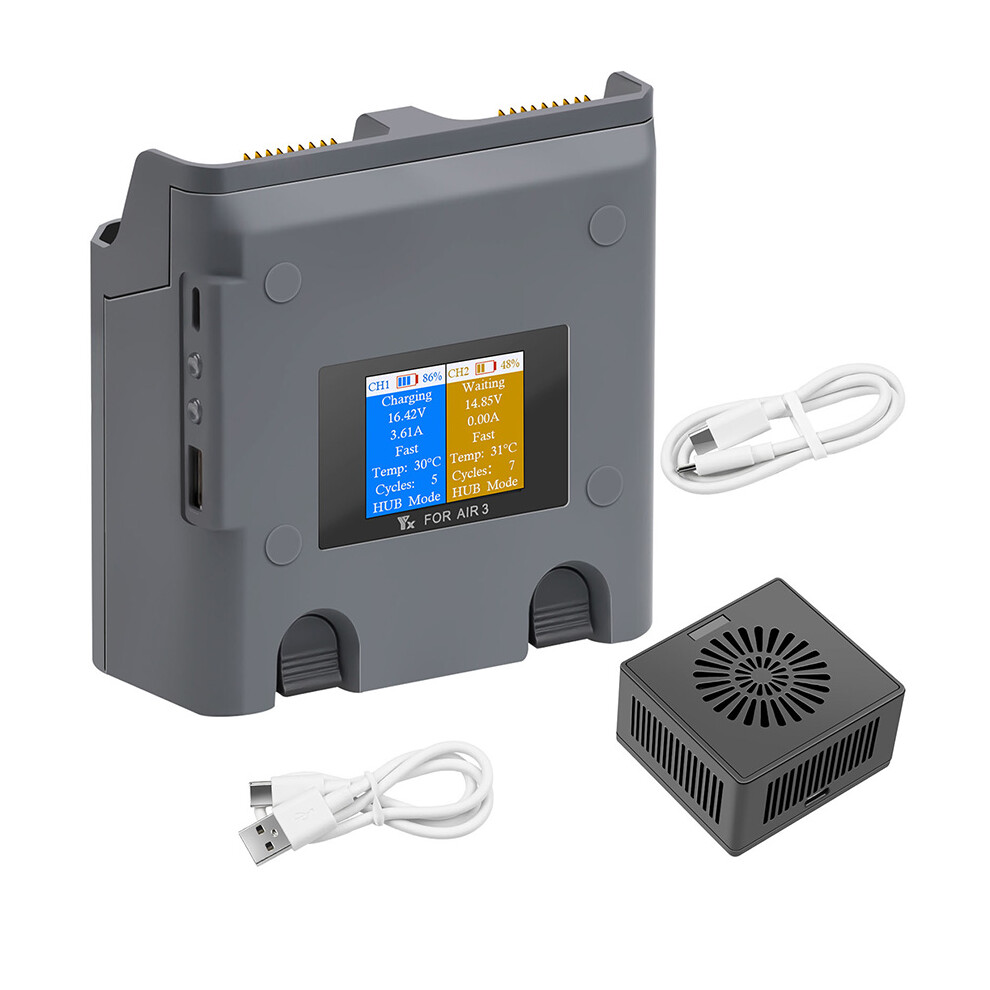 Drone 2-Way Charger Accessories For Dji Air3 Colorful Screen 663250735209
