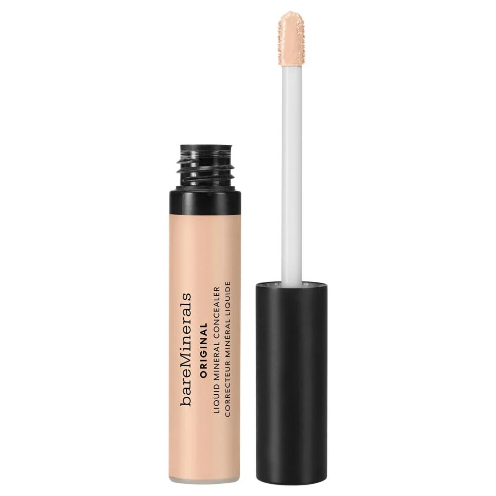 Anticernes min   ral liquide original bareMinerals, anticernes    claircissant, r   duit l'apparence des ridules, couvrance modulable, v   g   talien.
