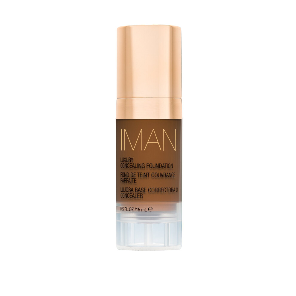 IMAN Cosmetics Concealing Foundation  Dark Skin  Earth 5