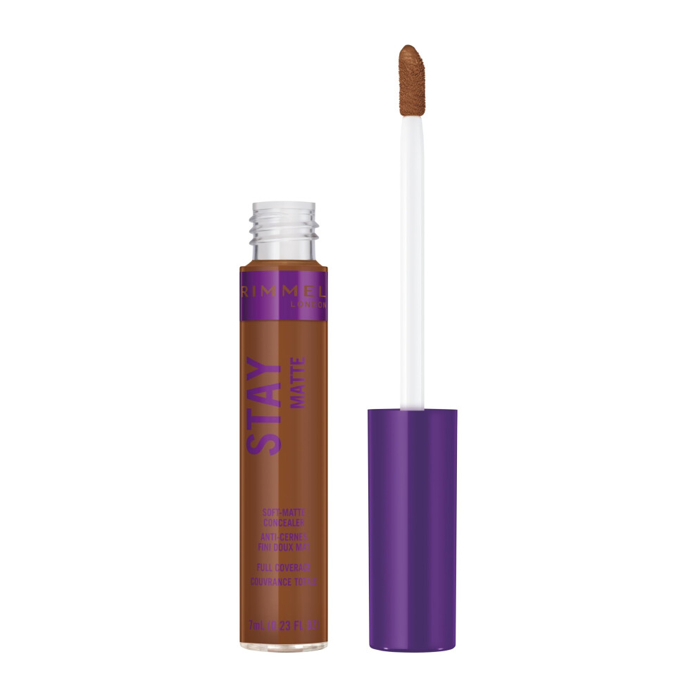 Rimmel London Stay Matte - 611 Sable - Concealer  24-Hour Wear  Shine Control  Fights Free Radicals  0.23oz