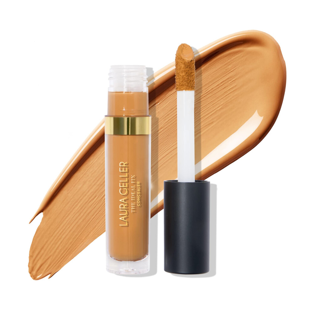 LAURA GELLER NEW YORK The Ideal Fix Concealer - Golden Medium - Buildable Medium to Full Coverage Liquid Concealer - Covers Under Eye Dark C