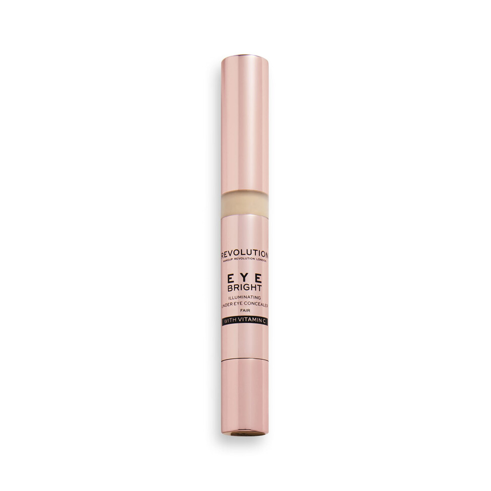 Makeup Revolution Eye Bright Concealer  Buildable Coverage  Dewy Finish  Fair  3ml