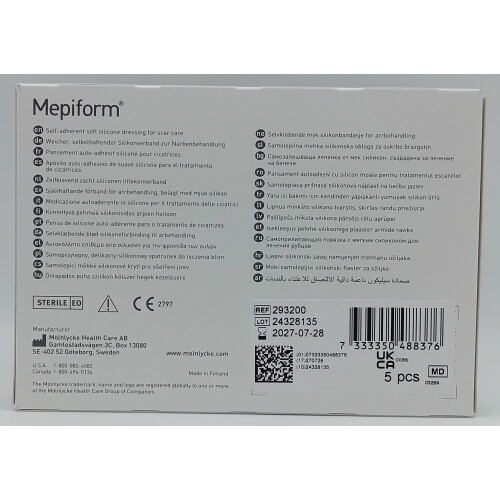Mepiform 5cm x 7.5cm Box of 5 - REF: 293200 2