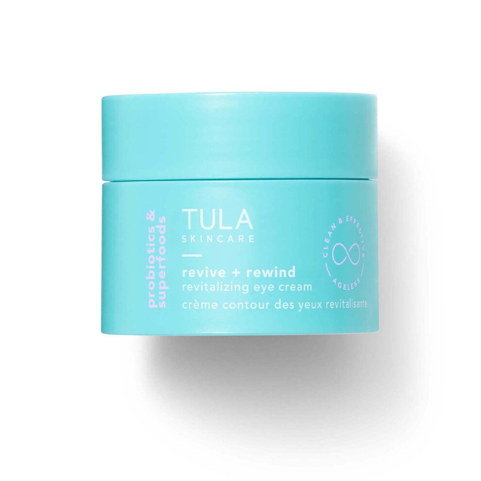 TULA Skin Care Revive & Rewind Revitalizing Eye Cream - Smooth Fine Lines  Dark Circles & Puffiness  0.5 oz.