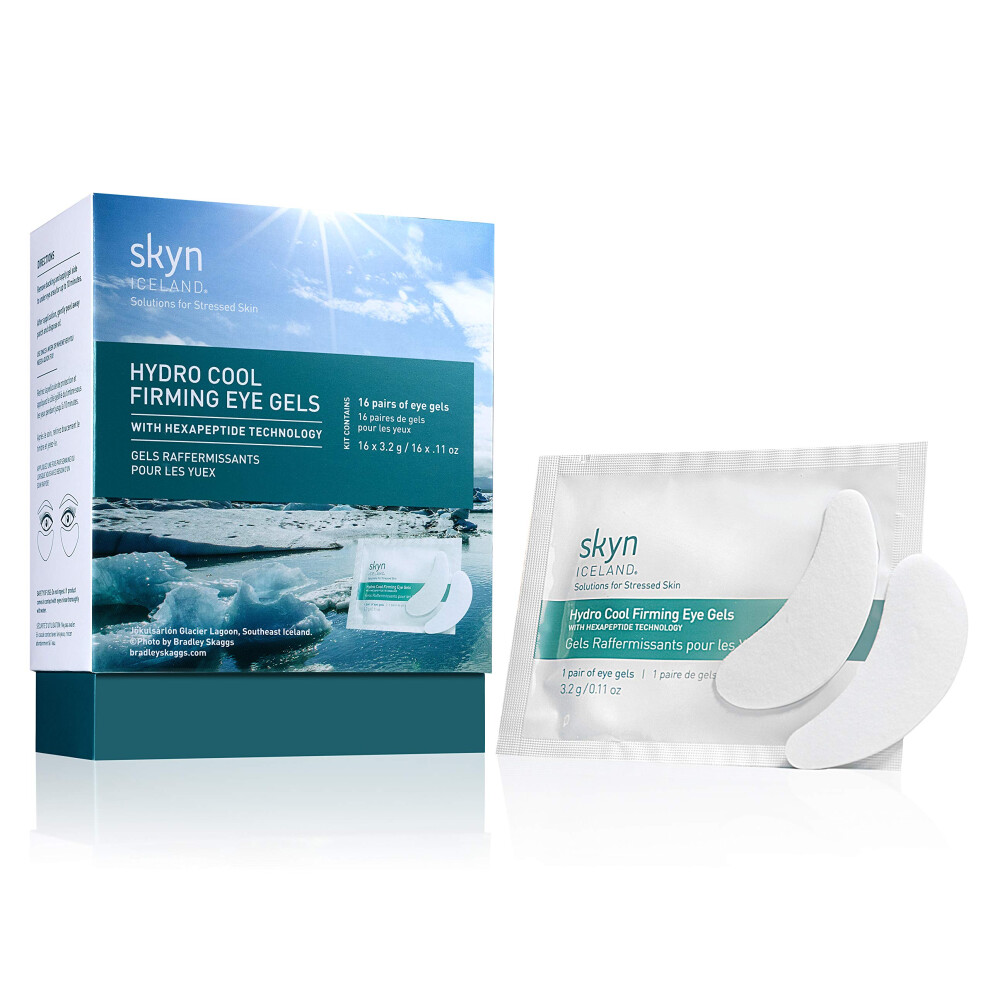 skyn ICELAND Hydro Cool Firming Eye Gels: Under-Eye Gel Patches to Firm  Tone and De-Puff Under-Eye Skin  16 Pairs