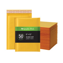 Quality Park Bubble Mailers  6 x 9 Shipping Envelopes  Self-Seal  Durable Brown Kraft Padded Envelopes  Redi-Strip Peel Off Closure  50 Per