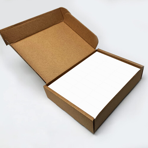 Κενές Ετικέτες Διεύθυνσης 2-5/8" x 1" (2.625 x 1) Λευκές Ματ Ετικέτες USA 2
