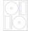Memorex Ετικέτες CD/DVD, 2 ανά Σελίδα (250 Ετικέτες / 125 Φύλλα) 1