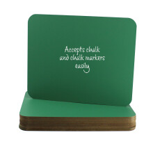 Flipside Products 9.5"""" x 12"""" Green Chalkboards Classroom Set Student Drawing Small School Chalkboard Menu Board Pack of 12