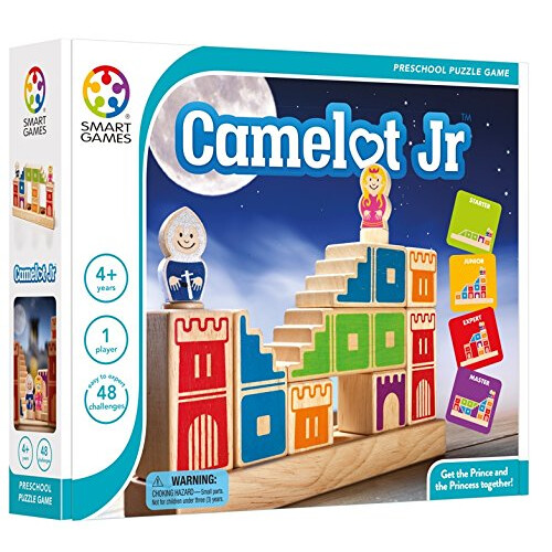 SmartGames Camelot Jr. Ξύλινο Παιχνίδι Παζλ για Ανάπτυξη Δεξιοτήτων 48 Προκλήσεις 4+ 1