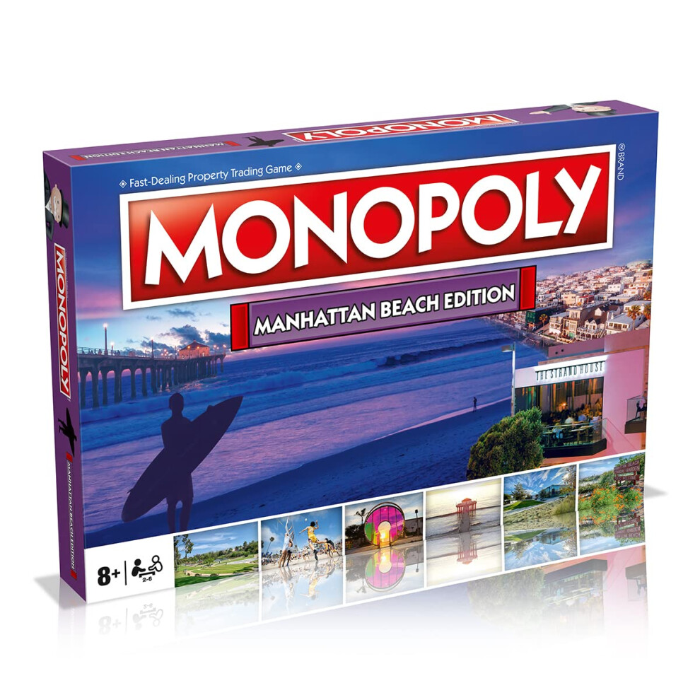 MONOPOLY Board Game - Manhattan Beach Edition: 2-6 Players Family Board Games for Kids and Adults  Board Games for Kids 8 and up  for Kids a