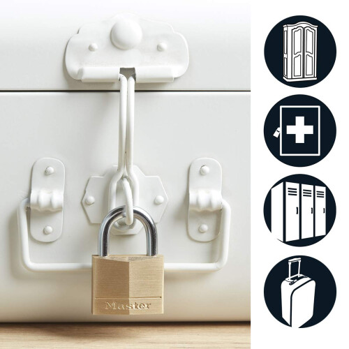 Master Lock Master Lock 140DLF Σιδερένια Λουκέτο με Κλειδί, 1 Πακέτο 1