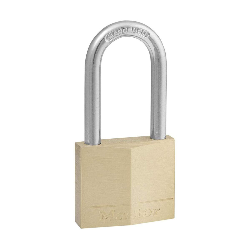 Master Lock 140DLF Solid Brass Padlock with Key  1 Pack