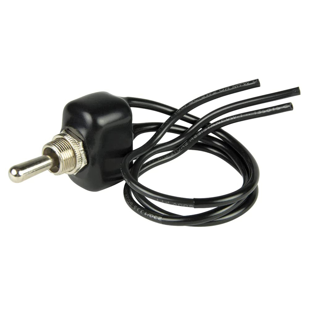 Bep 1002003 Spst Pvc Coated Toggle Switch With Wire Leads - Off/(On) 870216046624
