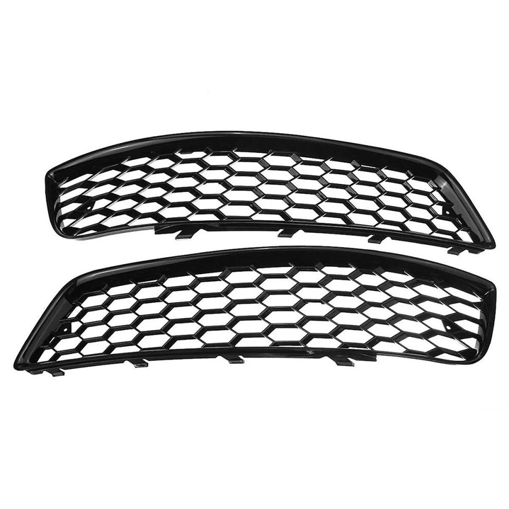 2Pcs Car Front Bumper Fog Mesh Grille For A3 8P 2009-2013 8P0807682d Fog Lamp Honeycomb Grill Light