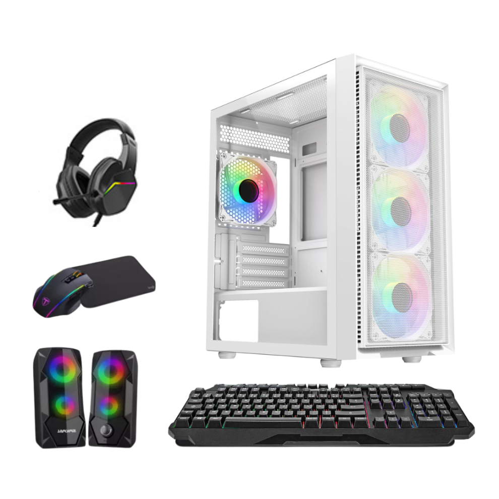 Gaming Pc Bundle Core I5 16Gb Ram 1Tb+128Gb Ssd Gt730 4Gb Windows 11P +Speakers 097855118523