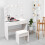 Hollywood Dressing Table Set with Hollywood LED Lights Mirror 3