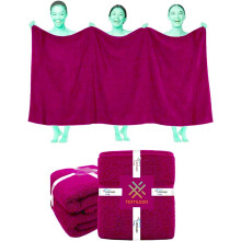 (Pink) 2 X Big Super Jumbo Bath Sheets Towel Pure Egyptian Cotton Soft XXL Bath Towels
