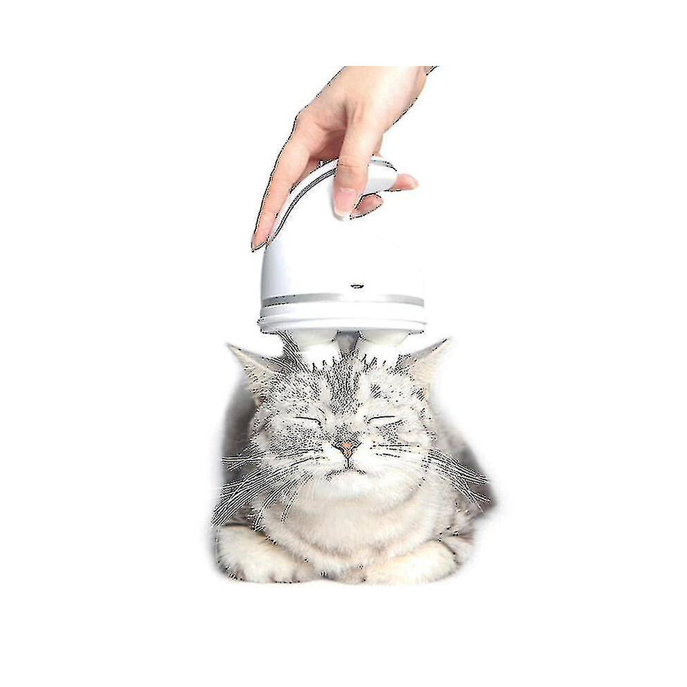 Electric Cat Toy Pet Head Massager Cats Handheld Massage Brush Automatic Grooming Tools