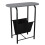 URBN Living (Grey) Slim Oval Sofa Side End Table with Magazine Holder Sling Rack Coffee Snacks Newspapers 3