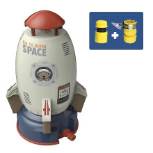 (White) Small Flying Jet Rocket Water Toys Sprinkler Rocket Launcher, Holiday Garden Outdoor Water Spray Gift For Kids