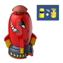 (Red) Small Flying Jet Rocket Water Toys Sprinkler Rocket Launcher, Holiday Garden Outdoor Water Spray Gift For Kids