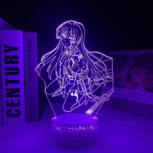 Akame Ga Kill Anime Figure 3dled Light White Base for Kids Bedroom Decor Brithday Gift Night Light Manga Room Desk 3d Lamp