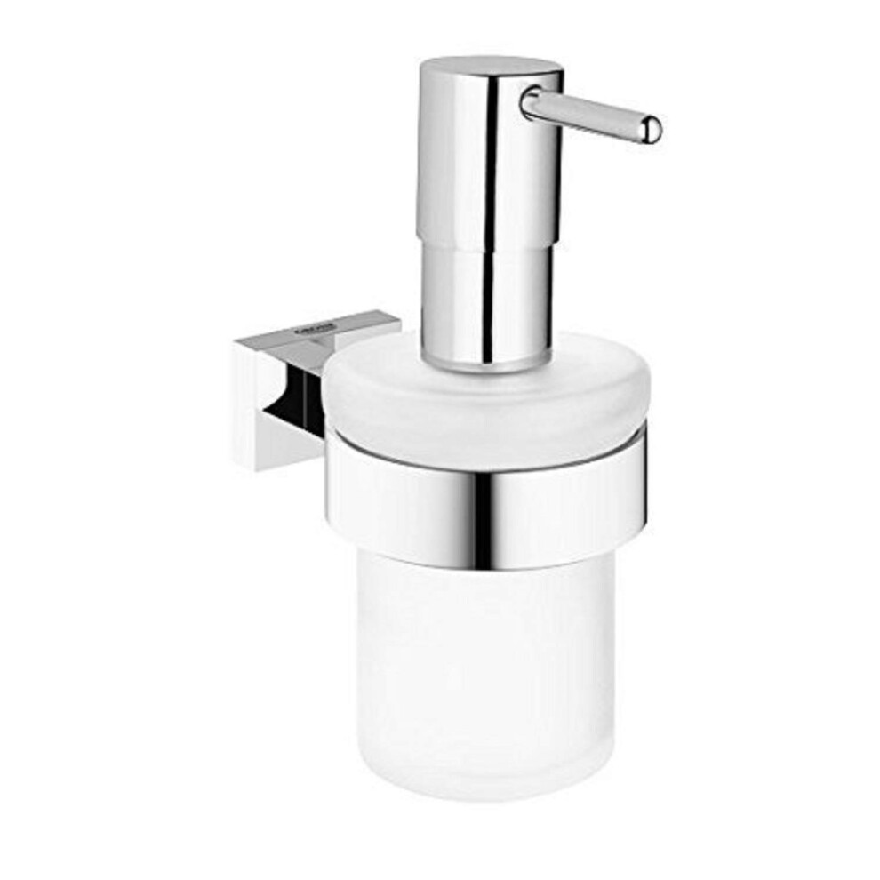 Grohe 40756001 Essentials Cube Soap Dispenser With Holder