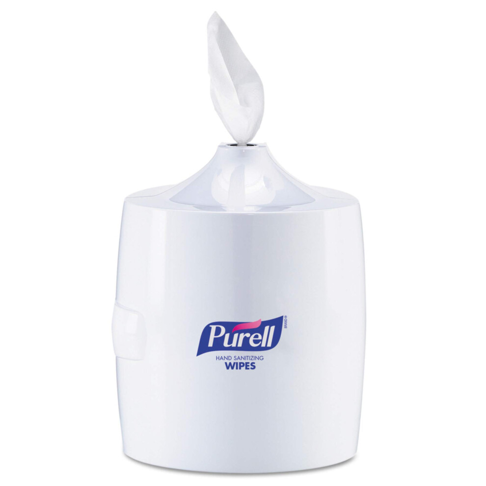 PURELL Hand Sanitizing Wipes Wall Mount Dispenser  White  High Capacity Dispenser for PURELL 1200/1500 Count Hand Sanitizing Wipes Container