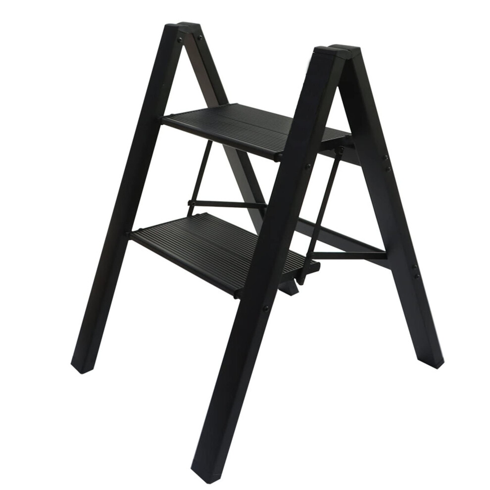 LiGuVCY    chelle pliante     2 marches, tabouret antid   rapant et pliable avec p   dale extensible pour la maison et le bureau
