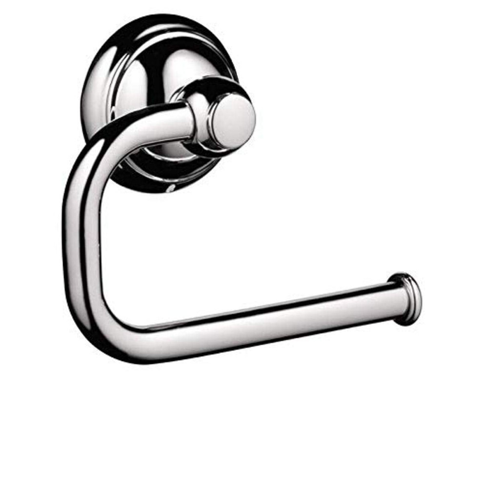 hansgrohe Toilet Paper Holder Easy Install 5-inch Classic Accessories in Chrome  06093000