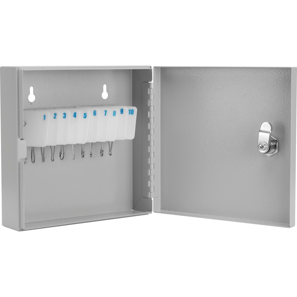 Barska Key Cabinet Lock Box with Numbered Hooks White Tags  40 Position  Gray